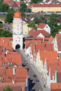 Löpsinger Tor, Nördlingen, Romantische Straße, Schwaben, Bayern, Deutschland Löpsinger Tor, Nördlingen, Romantische Straße, Schwaben, Bayern, Deutschland